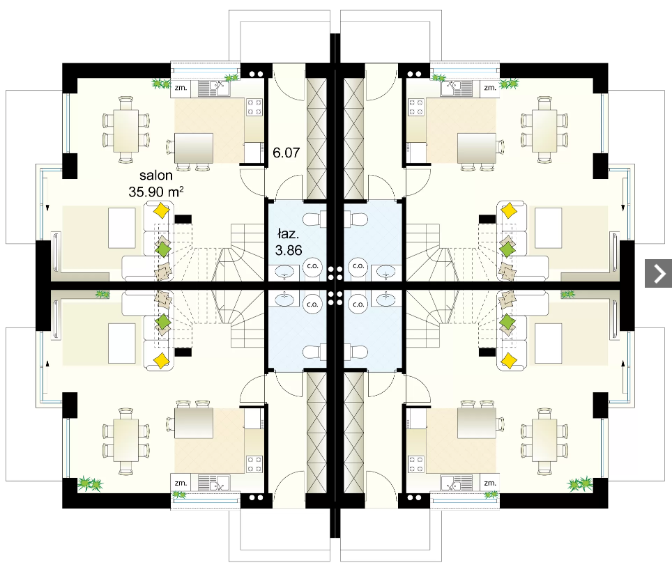Rzut parteru Szarotka 11