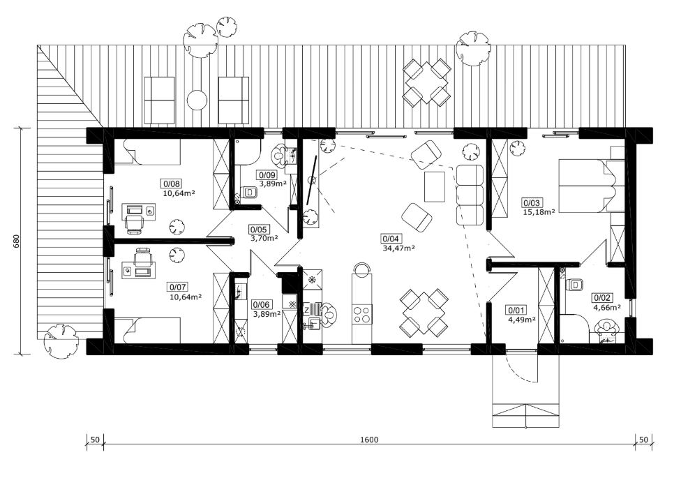 Projekt Jupiter 2XL szkielet drewaniany