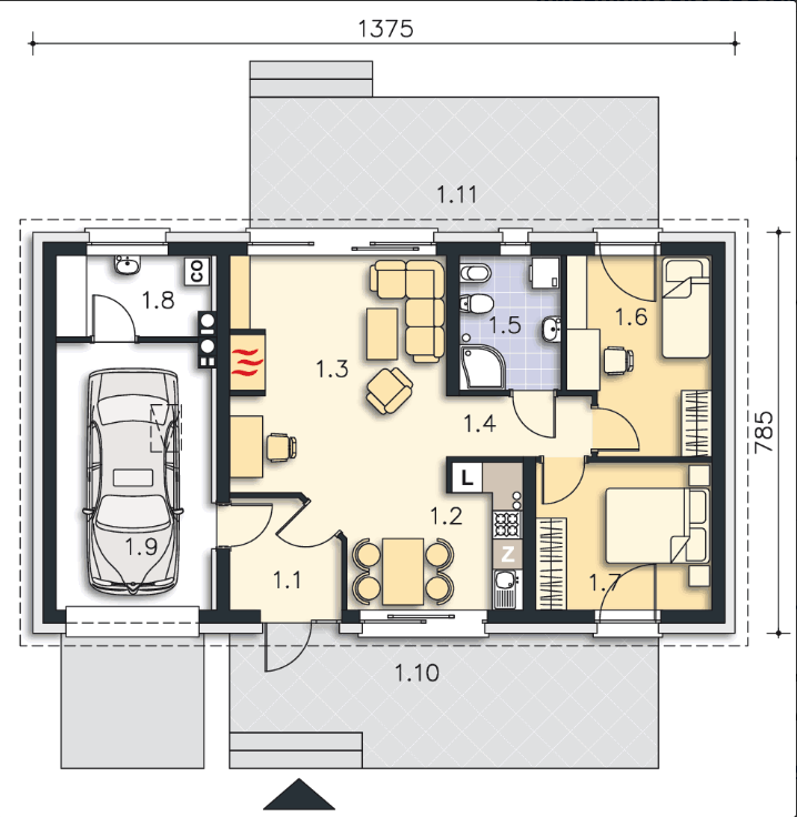 Projekt domu Leeds IV