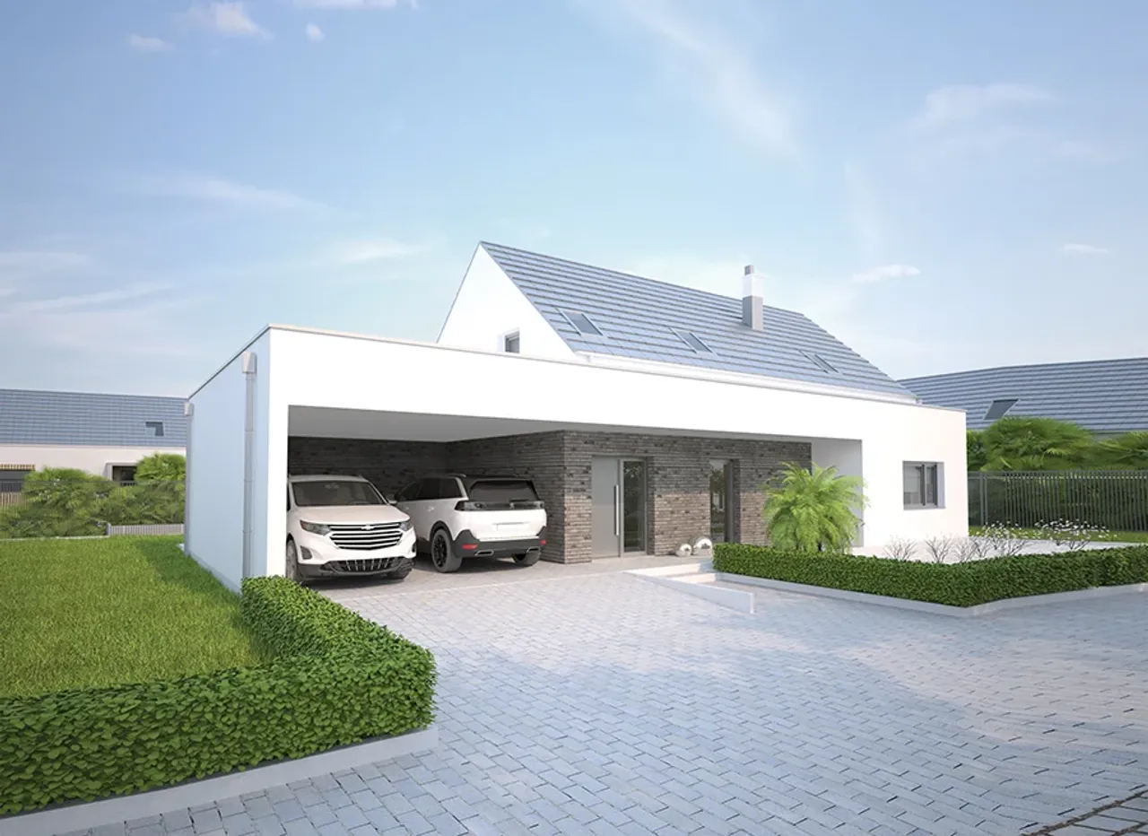 Projekt domu EC397 Nieszablonowy - front